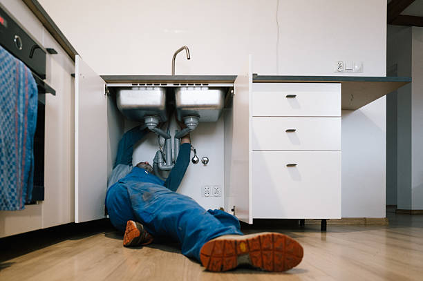 Professional Drain Cleaning technician working in Fairmont, NC